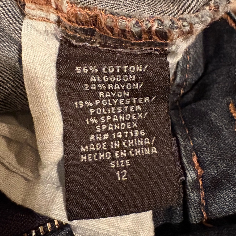 1822 Wide Cuff Dark Wash - Size 12 - Classic, Flattering & Comfort - Picture 9 of 9